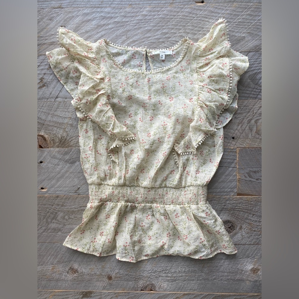 Floral Ruffle Top